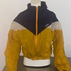 Guess Yellow and Navy Jacket WOOL JACKET